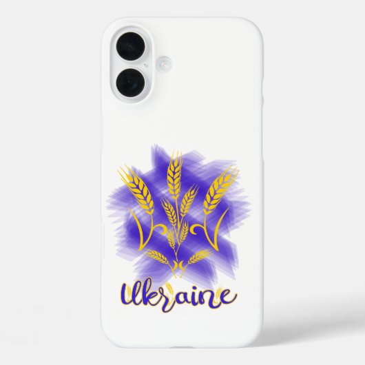 Coques Case-Mate iPhone Trident ukrainien fait d'oreille de blé (Verso)