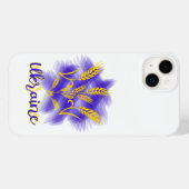 Coques Case-Mate iPhone Trident ukrainien fait d'oreille de blé (Verso (horizontal))