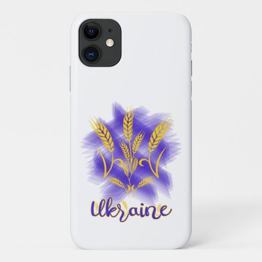 Coques Case-Mate iPhone Trident ukrainien fait d'oreille de blé (Dos)