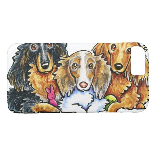 Coques Case-Mate iPhone Trio Dachshund (Dos (Horizontal))