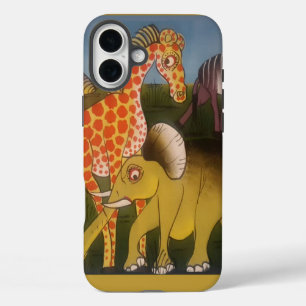 iPhone 16 Plus Case Trio d'art africain