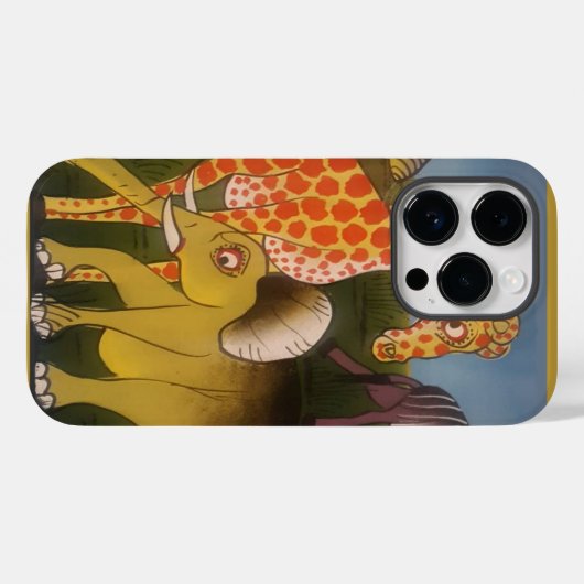 Coques Case-Mate iPhone Trio d'art africain (Verso (horizontal))