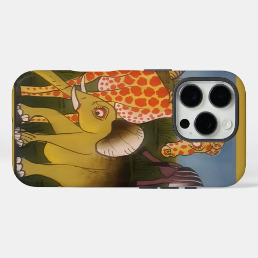 Coques Case-Mate iPhone Trio d'art africain (Verso (horizontal))