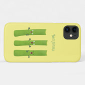 Coques Case-Mate iPhone Trio de bâtonnets de céleri mignon dessin animé lé (Dos (Horizontal))