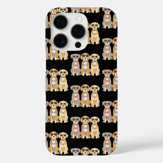 Coques Case-Mate iPhone Trio de Bikini Beach Barkers avec Attitude (Verso)
