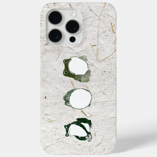 Coques Case-Mate iPhone Trio de grenouilles japonaises grumeuses crapauds  (Verso)
