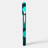 Coques Case-Mate iPhone Trio de points de teinte sarcelle (Verso / Gauche)
