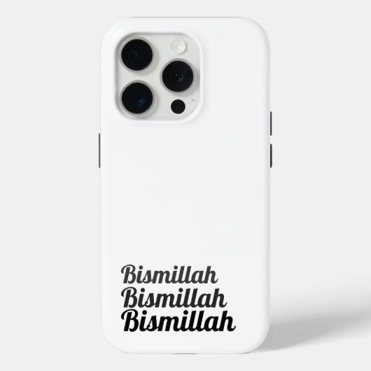 Coques Case-Mate iPhone Triple Bismillah Blanc (Verso)