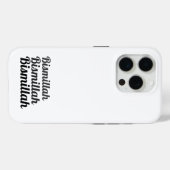 Coques Case-Mate iPhone Triple Bismillah Blanc (Verso (horizontal))