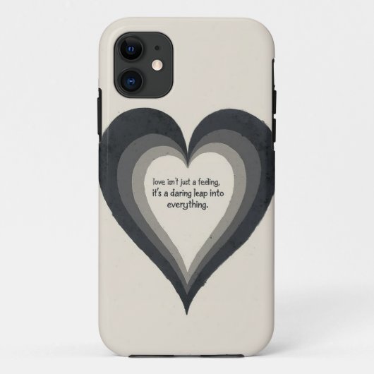 Coques Case-Mate iPhone Triple Calques de coeur - Bold Love Statement iPho (Dos)
