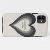 Coques Case-Mate iPhone Triple Calques de coeur - Bold Love Statement iPho (Dos (Horizontal))