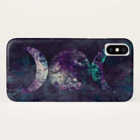 Coques Case-Mate iPhone Triple Lune déesse Luna Univers (Dos (Horizontal))