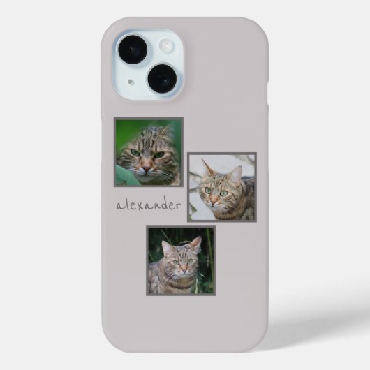 Coques Case-Mate iPhone Triple Portrait pour animaux de compagnie Téléphon (Verso)