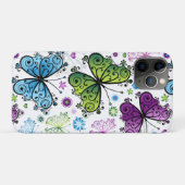 Coques Case-Mate iPhone Trippy Hippy Butterfly Retro (Dos (Horizontal))