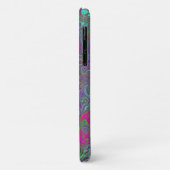 Coques Case-Mate iPhone Trippy Hot rose Abstrait Retro Liquid Swirl (Dos/Gauche)
