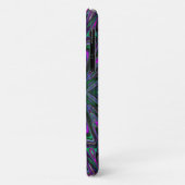 Coques Case-Mate iPhone Trippy Magenta, Bleu et Vert Papillon Abstrait (Dos/Gauche)