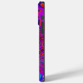 Coques Case-Mate iPhone Trippy Red et violet Abstrait Retro Liquid Swirl (Verso / Gauche)