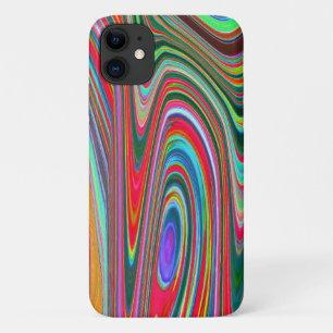 Case-Mate iPhone Case Trippy Rouge, Vert et Bleu Art Super Abstrait