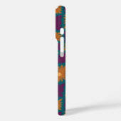 Coques Case-Mate iPhone Trippy super 60s Flower Checks Orange Rose (Verso / Gauche)