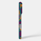 Coques Case-Mate iPhone Trippy super 60s Flower Checks Orange Rose (Verso / Droite)