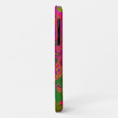 Coques Case-Mate iPhone Trippy Turquoise Abstrait Retro Liquid Swirl (Dos/Gauche)