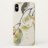 Coques Case-Mate iPhone Triptyque de branche feuille aquarelle (Dos)