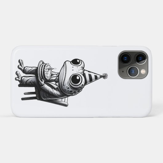 Coques Case-Mate iPhone Triste grenouille Joyeux anniversaire (Dos (Horizontal))