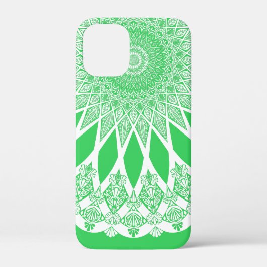 Coques Case-Mate iPhone Tristy de semis verts Mandala (Verso)