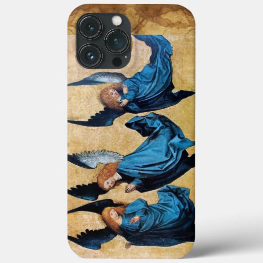 COQUES Case-Mate iPhone TROIS ANGELS DE NOËL EN PARCHEMENT BLEU (Verso)