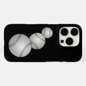 Coques Case-Mate iPhone Trois Baseballs (Verso (horizontal))