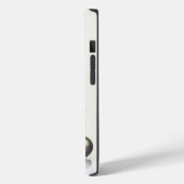 Coques Case-Mate iPhone Trois boules de noël devant un arrière - plan lége (Verso / Gauche)