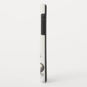 Coques Case-Mate iPhone Trois boules de noël devant un arrière - plan lége (Dos/Gauche)