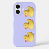 Coques Case-Mate iPhone Trois Canards jaunes dans une rangée (Verso)