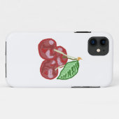 Coques Case-Mate iPhone Trois cerises (Dos (Horizontal))