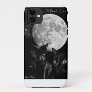 Case-Mate iPhone Case Trois chats noirs et la lune