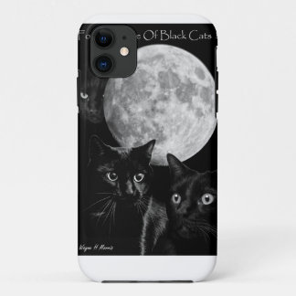 Case-Mate iPhone Case Trois chats noirs et la lune