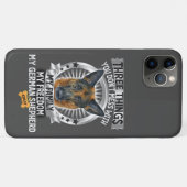 Coques Case-Mate iPhone Trois Choses Ma Famille Ma Liberté Drôle Anglais B (Dos (Horizontal))