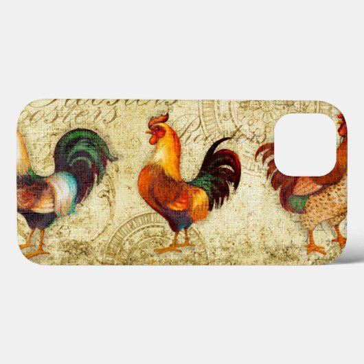 Coques Case-Mate iPhone Trois coqs (Verso (horizontal))