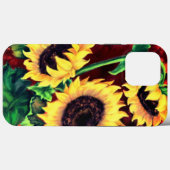 Coques Case-Mate iPhone Trois coques iphone de tournesols (Verso (horizontal))
