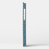 Coques Case-Mate iPhone trois cubes en acier bleu teinte (Verso / Gauche)