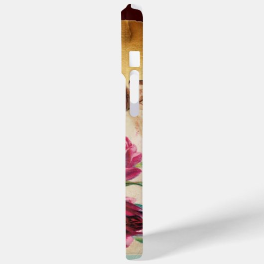 COQUES Case-Mate iPhone TROIS DOGGIES AVEC MONOGRAM ROSE (Verso / Gauche)