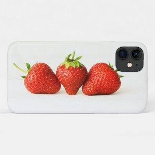 Case-Mate iPhone Case Trois fraises sur l'iphcn blanc