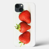Coques Case-Mate iPhone Trois Fraises Sur L'Iphcna Blanche (Verso)