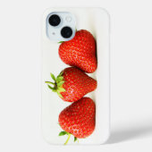 Coques Case-Mate iPhone Trois Fraises Sur L'Iphcna Blanche (Verso)