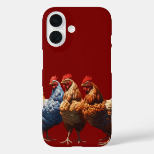 Coques iPhone 16 Trois French Hens Faith Hope Charity Cut Out v2
