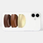 Coques Case-Mate iPhone Trois marshmallows enrobés de chocolat (Verso (horizontal))
