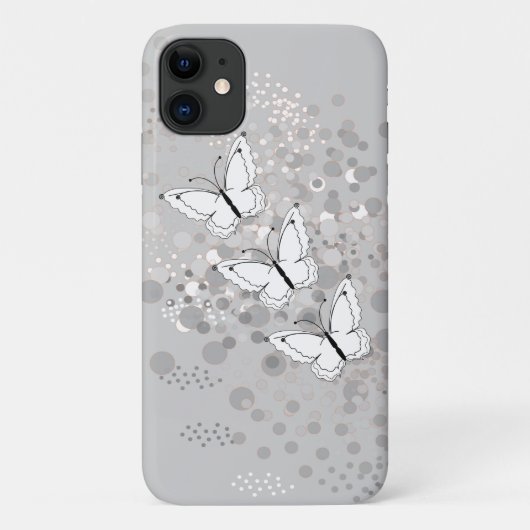Coques Case-Mate iPhone Trois papillons blancs (Dos)