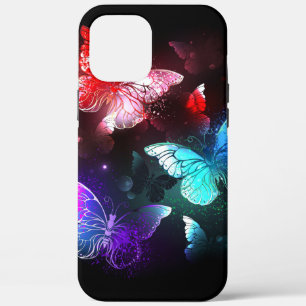 Case-Mate iPhone Case Trois papillons brillants sur l'arrière - plan de