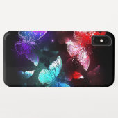 Coques Case-Mate iPhone Trois papillons brillants sur l'arrière - plan de (Dos (Horizontal))