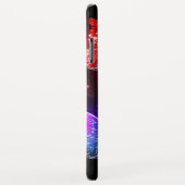 Coques Case-Mate iPhone Trois papillons brillants sur l'arrière - plan de (Dos/Droite)